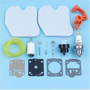 MANGRY Service Carb Kit Luchtbrandstoffilter Fit for Mcculloch CS340 CS380 Kettingzaag Gasleiding Primer Lamp Bougieset Vervanging reserveonderdeel