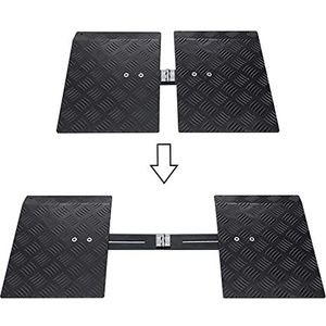 Rolstoelhelling Aluminium rolstoelhelling Verstelbare lichtgewicht drempelhelling Draagbare opvouwbare handicaphellingen voor garage-ingang Scooterhelling Robuust