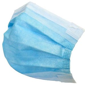 Mondmaskers 3-laags - blauw - 50 stuks