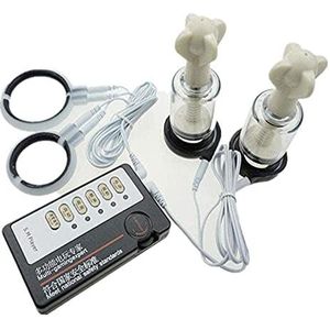 Sgtong  Esitm Sex Sm Set Elektrostimulatie Apparaat Tepel Sucker Tepel Sucker Met Grote Zuigkracht   Elektrostimulatie Bdsm Ring Bondage Speeltjes Voor Koppels