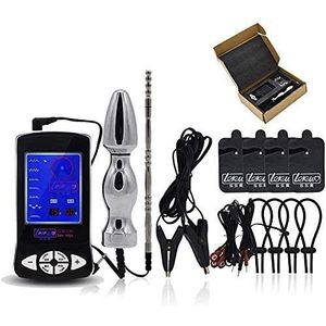 SJCANG  Electro Sex Erotische Set, Electro Stimulatie Anaal Plug Cock/Rings Urethra Clip Tepelklemmen Pads Marteling Stimulator Electric Shock Device Sm Toys Se