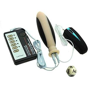 SJCANG  Estim Elektrische Schok Anaal Plug + Bullet Vibrator, 1 Porno Kubus, Elektrostimulatie, Puls Fysiotherapie, Orgasme, Masturbatie Bondage Bind Marteling Sm Seksspeeltjes