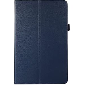 KAVUUN for Lenovo Tab M8 4e Gen Litchi Textuur Lederen Tablet Case (Rose Rood) (Paars) (Groen) etc (Color : Dark Blue)