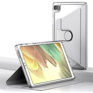 KAVUUN for Samsung Galaxy Tab A7 Lite T220 Clear 360 Rotatie Stand Smart Leather Tablet Case(Zwart)(Paars)(Wit)(Baby Blauw) (Color : White)