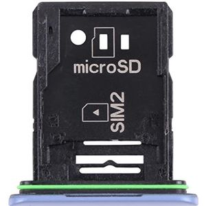 KAVUUN SIM-kaartlade + SIM-kaartlade/Micro SD-kaartlade for Sony Xperia 10 III (zwart) (blauw) (wit) (Color : Blue)