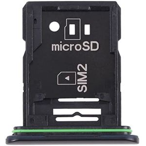 KAVUUN SIM-kaartlade + SIM-kaartlade/Micro SD-kaartlade for Sony Xperia 10 III (zwart) (blauw) (wit) (Color : Black)