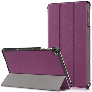 KAVUUN Custer Painted 3-vouwhouder Tablet PC lederen hoes for Honor Pad 7 inch/X8/X8 Lite (wijnrood) (paars) (donkergroen) enz. (Color : Purple)