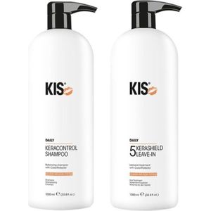 KIS Daily KeraControl Shampoo & KeraShield Leave-In - 2x1000ml