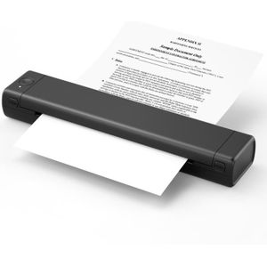 M08F Bluetooth draadloze handheld draagbare thermische printer (zwarte A4-versie)