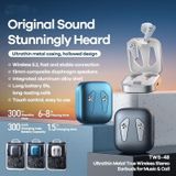 Remax TWS-48 Bluetooth 5.2 in-ear headsets metalen stereo draadloze hoofdtelefoon (maanlicht zilver)