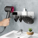 Voor Dyson Punch-free Wandmontage Badkamer Fhn Houder(Zwart)