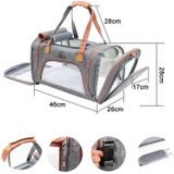 LDLC QS-012 Pet Outing Portable Breathable Foldable Tote Bag(Light Grey)