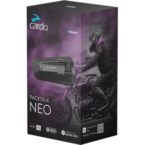 Cardo Packtalk Neo Single Bluetooth Communicatiesysteem - Maat - Bluetooth Intercom