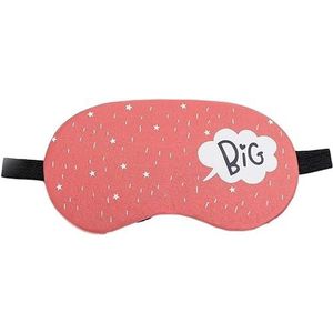 Oogmasker Slapen Slaaphulp Blinddoek, Verkoelend Oogmasker Comfortabele katoenen doek met geloogmasker Perfect for blefaritis Gezwollen ogen en donkere kringen (grijs) (Kleur: Blu, Maat: One Size) (C