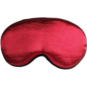 Oogmasker Slapen Slaaphulpmiddel Blinddoek, 2 kleuren Oogmasker Comfortabel, ultrazacht katoenen doek met verstelbare riem Perfect om te slapen, ontspannen en reizen (zwart) (Kleur: Rood, Maat: One Si