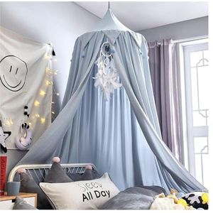 Bed Tent - Ronde Koepel Hangende Luifel - Wit - Kinderbed Kamer Decor