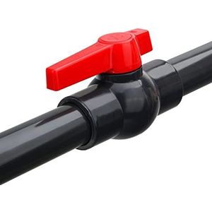 PVC PE Snelle Verbinding, 1 stks PVC Kogelkraan, 20-160mm Binnendiameter Water Uitschakeling Flow Controller Schakelaar Klep met Rode Handgreep Klep (Kleur: 75mm) (Color : 90mm)