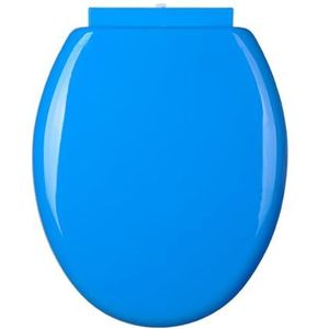 Toiletbril soft close toiletbril Ronde Pp toiletbril met soft close toiletdeksel, stille no-slam kleur toiletbrilafdekking, snelle ontgrendeling for eenvoudige reiniging, verstelbare plastic toiletbri