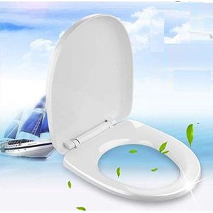 Soft Close Toiletzitting, Toilet Seats Soft Close White,Toilet Lid with Quick Release Adjustable Hinges Toilet Seat for Family Bathroom,A (Color : A)