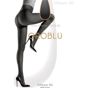 Oroblu - Panty - Zwart - 80 Denier - Katoen