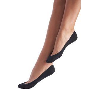 Footies - Kousenvoetje - Zwart - Anti-slip - Anti-bacterieel