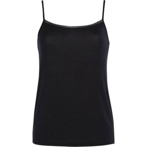 Perfect Line - Top - Wit - Spaghetti Bandjes - Transparante Rand