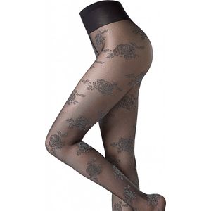 Oroblu silver rose 20 den panty maat S zwart