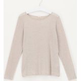 Oroblu Perfect Line Cashmere - T-Shirt Long Sleeve - Kleur Beigemall