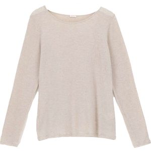 Oroblu - Perfect Line Cashmere - T-Shirt - Beige - Lange Mouwen