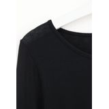 Oroblu Perfect Line Cashmere - T-Shirt Long Sleeve - Kleur Zwartmall