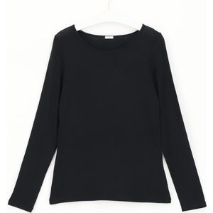 Oroblu Perfect Line Cashmere - T-Shirt Long Sleeve - Kleur Zwartmall
