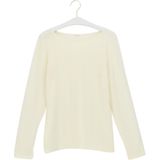 Perfect Line Cashmere - T-Shirt - Ivory - Lange Mouwen