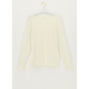 Oroblu - Perfect Line Cashmere - T-Shirt - Ivory - Lange Mouwen