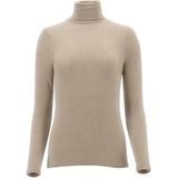 Oroblu Perfect Line Cashmere - Turtle Neck Long Sleeve met Col - Kleur Beigearge