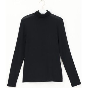 Oroblu Perfect Line Cashmere - Turtle Neck Long Sleeve - Kleur Zwartmall
