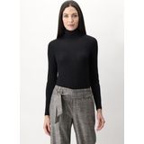Oroblu Perfect Line Cashmere - Turtle Neck Long Sleeve - Kleur Zwartmall