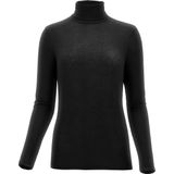 Oroblu Perfect Line Cashmere - Turtle Neck Long Sleeve - Kleur Zwartmall
