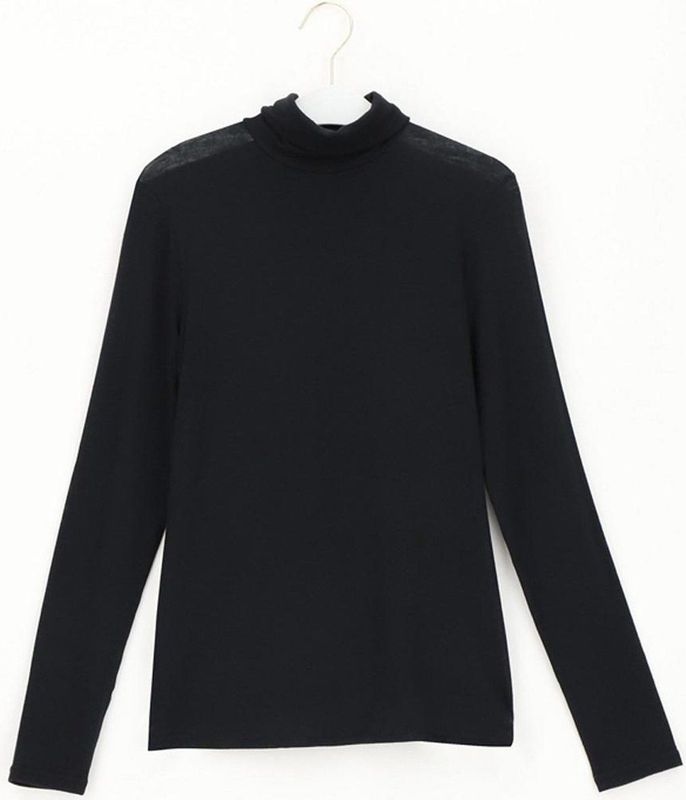 Oroblu Perfect Line Cashmere - Turtle Neck Long Sleeve - Kleur Zwartmall