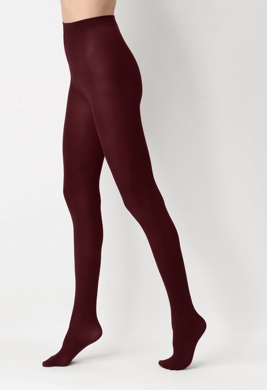 KUNERT Velvet 40 Dames Panty - Bordeaux - Maat 44-46