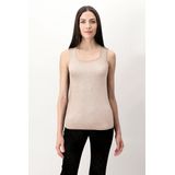 Effen macramé katoenen tanktop