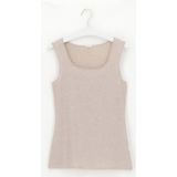 Effen macramé katoenen tanktop