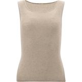 Effen macramé katoenen tanktop