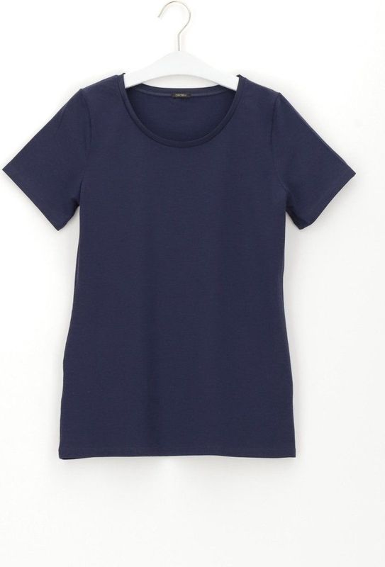Oroblu - Perfect Line - T-Shirt - Blauw - Korte Mouwen