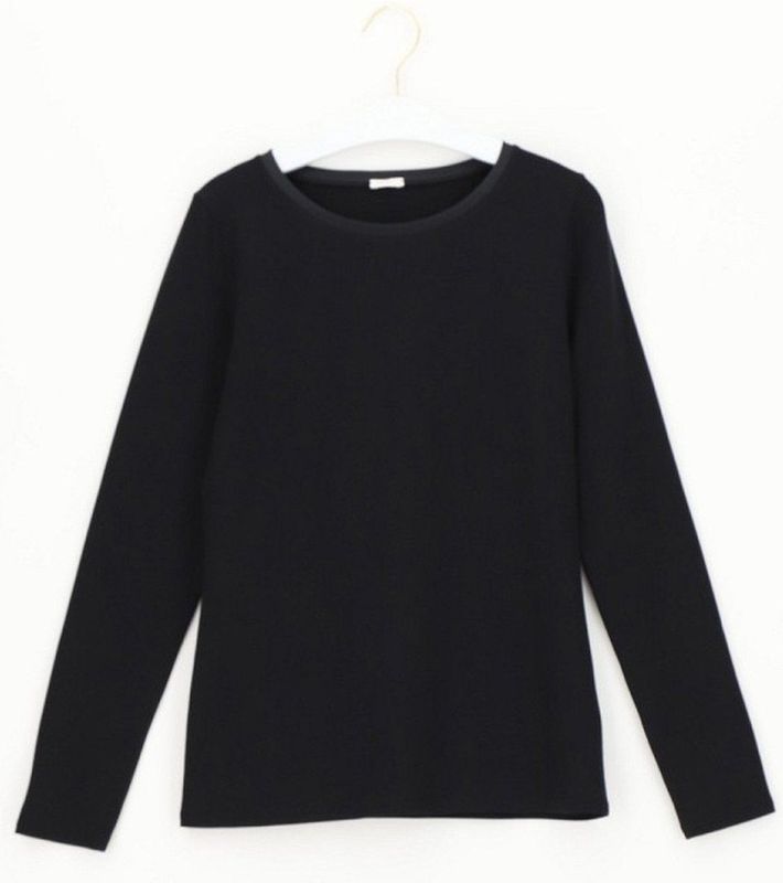 Oroblu - Perfect Line - T-Shirt Long Sleeve - Zwart