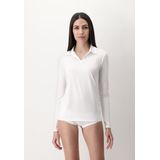 Oroblu Perfect Line Cotton Ondershirt met Polokraag Wit