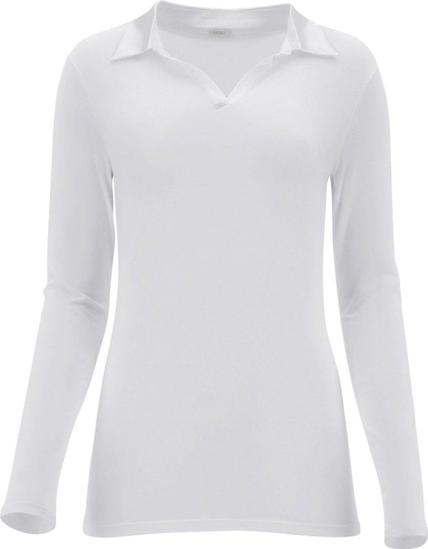 Oroblu Perfect Line Cotton Ondershirt met Polokraag Wit