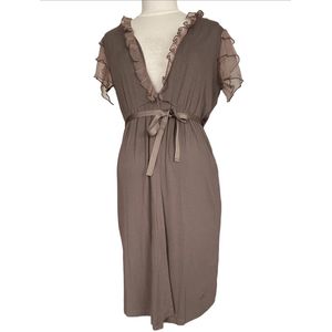 Attesa SARA - Zwangerschaps- en voedingsjurk van chiffon S