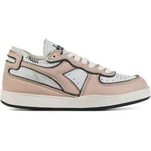 Diadora Sneakers Dames - Lage sneakers / Damesschoenen - Leer - Mi bask rc frame - Roze - Maat 37