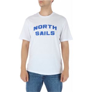North Sails - T-shirt - Wit - Katoen - Korte Mouwen
