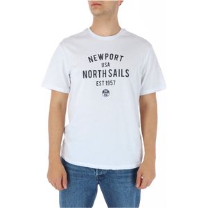 North Sails - T-shirt - Korte Mouwen - Ronde Hals - 100% Katoen - Zwart